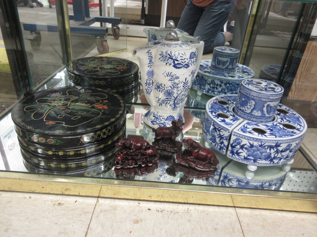 Group on shelf
