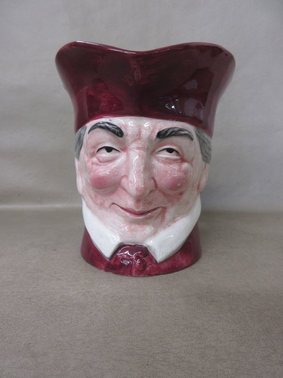Unmarked Toby porcelain pitcher