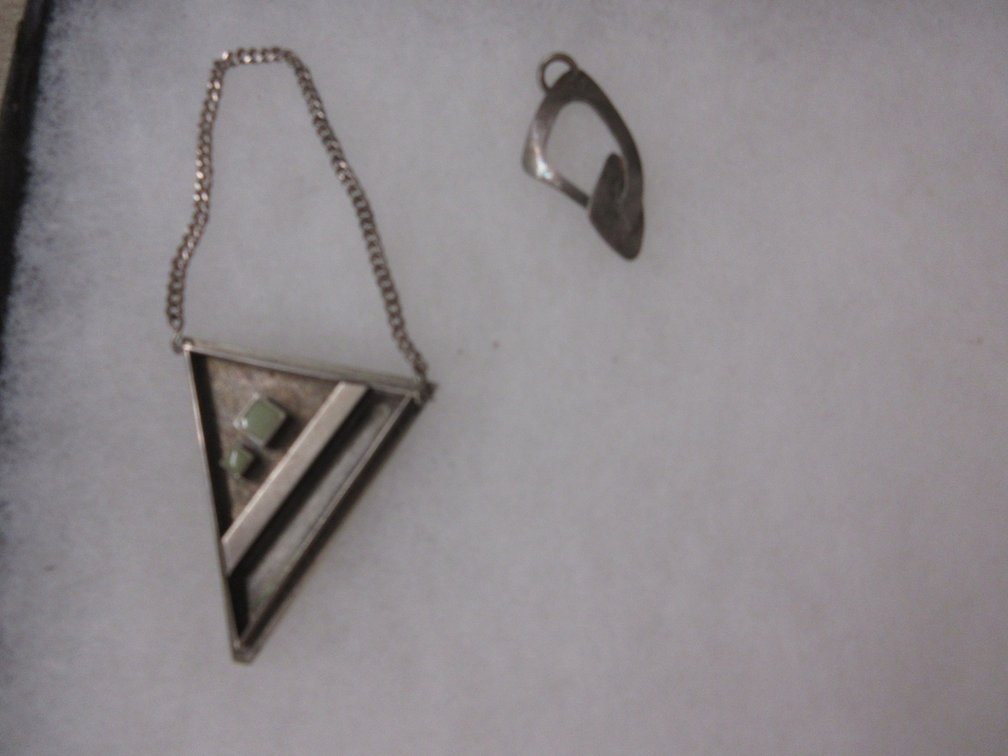 (2) Unmarked mid-century jewelry