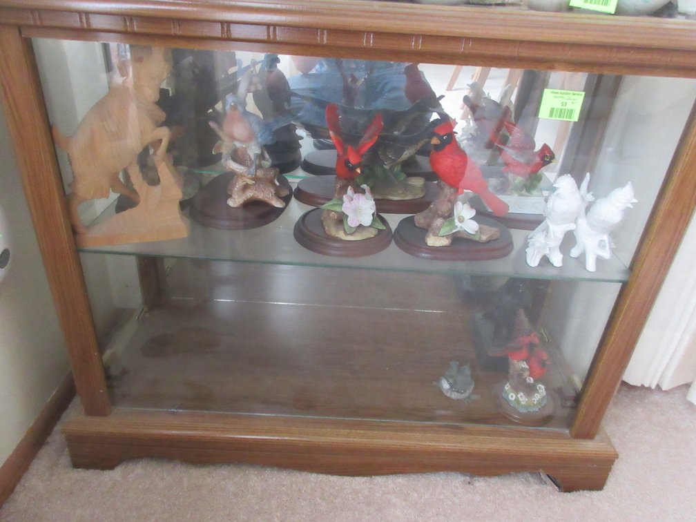Contents of (2) lower shelves