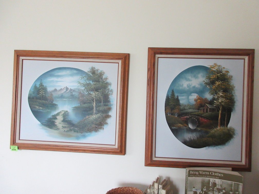 (2) Nathan signed paintings on canvas in frames