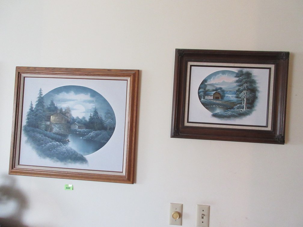 (2) Nathan signed paintings on canvas in frames