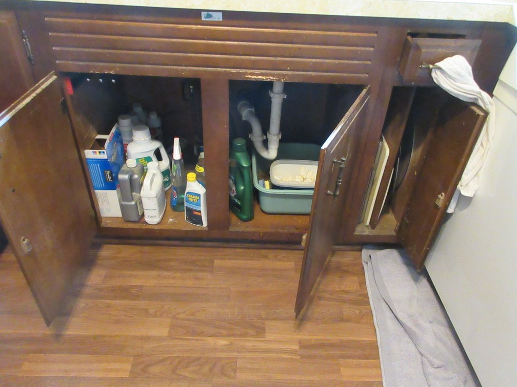 Contents of (2) lower cabinets