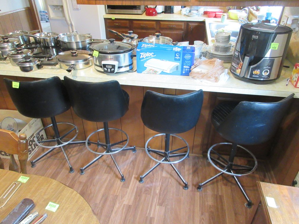 Set of (4) vintage stools