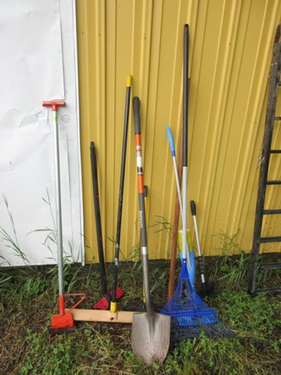 Group of yard tools