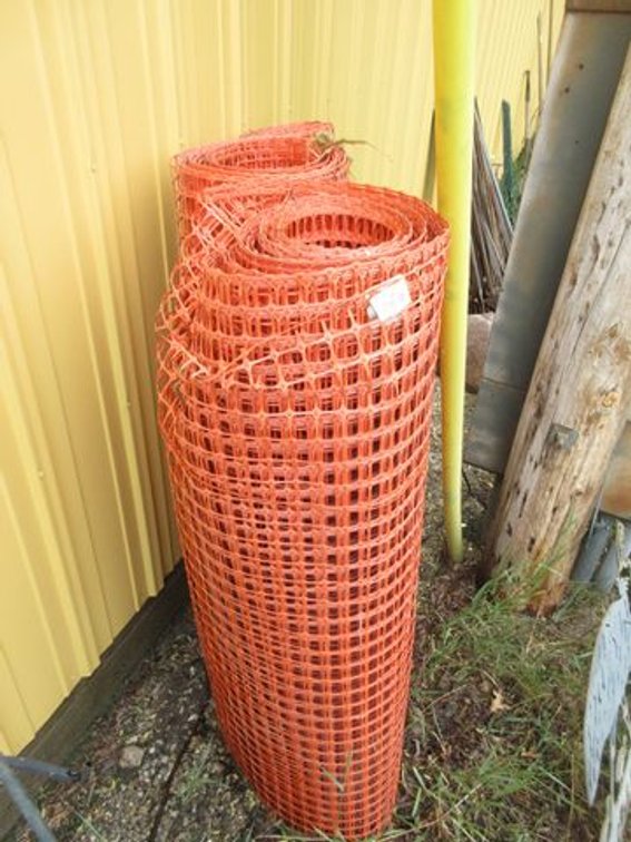 (3) Rolls of plastic snow fence