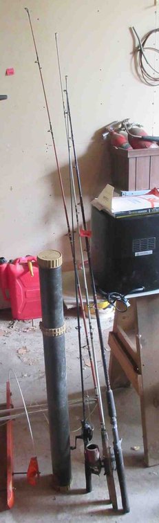 Group of rods and reels