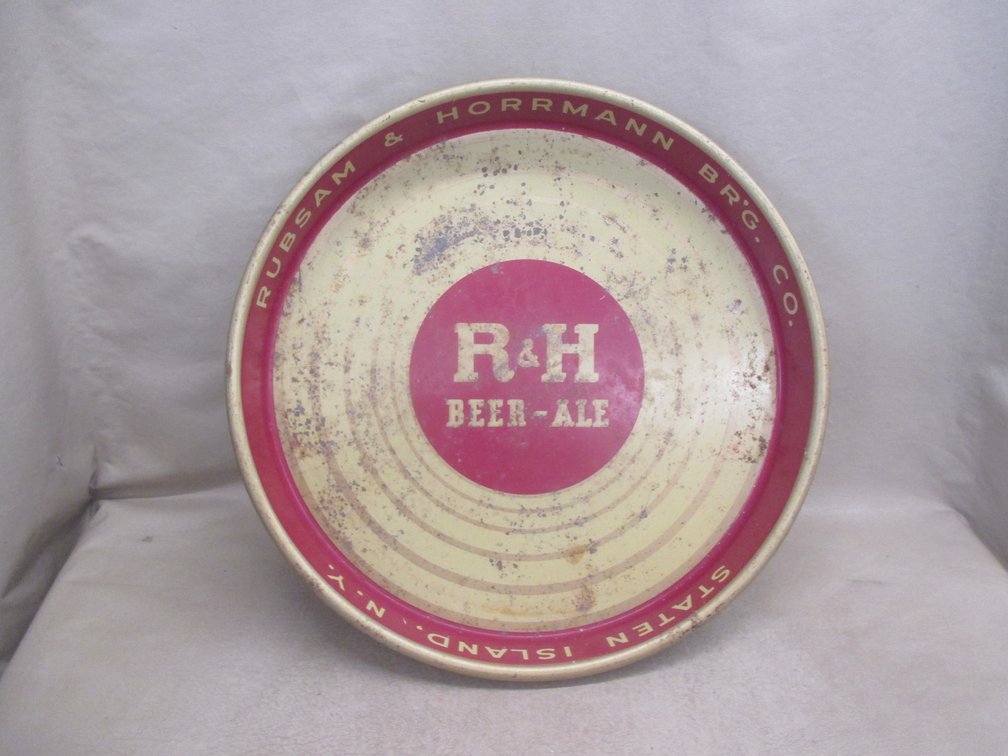 R & H Beer-Ale steel tray