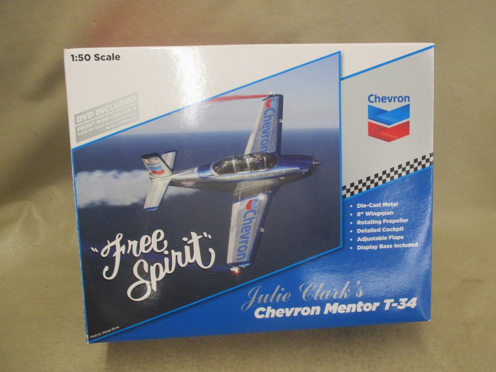 Auto World "Free Spirit" Julie Clark's Chevron Mentor T-34 in box