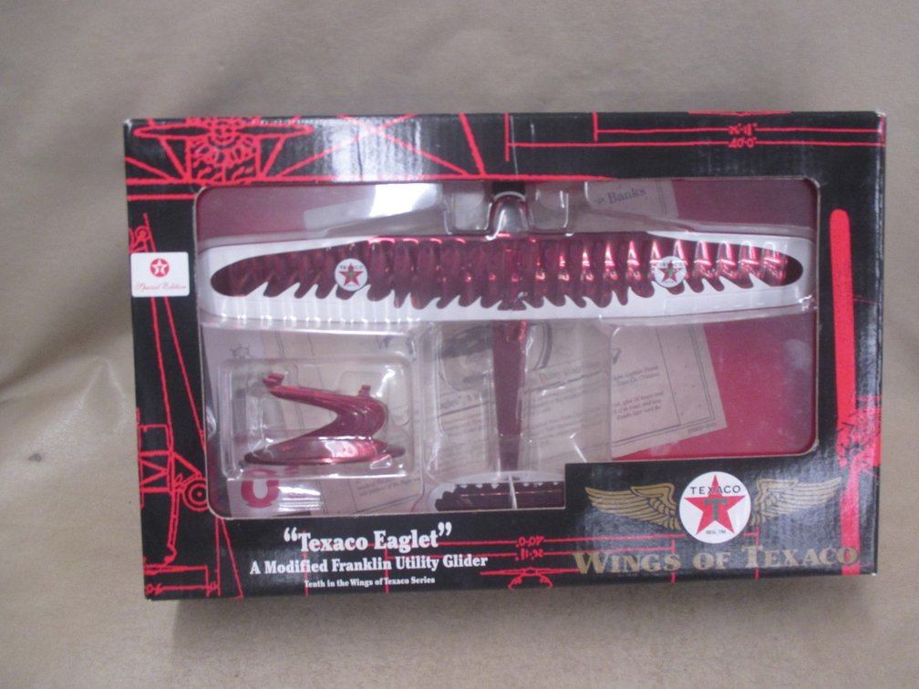 Ertl Racing Champions Wings of Texaco "Texaco Eaglet" A Modified Franklin Utility Glider in box