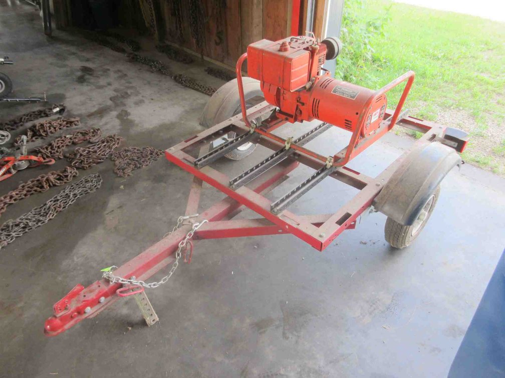 Pincor gas operated alternator on trailer