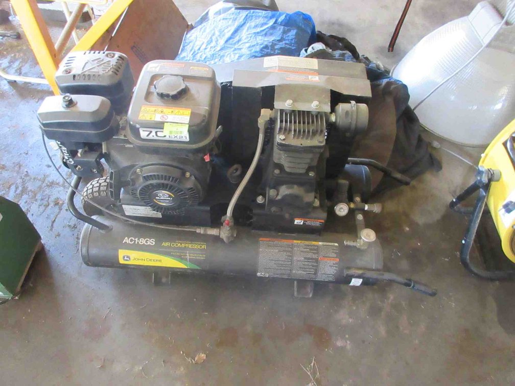 John Deere agriculture/commercial portable gas air compressor