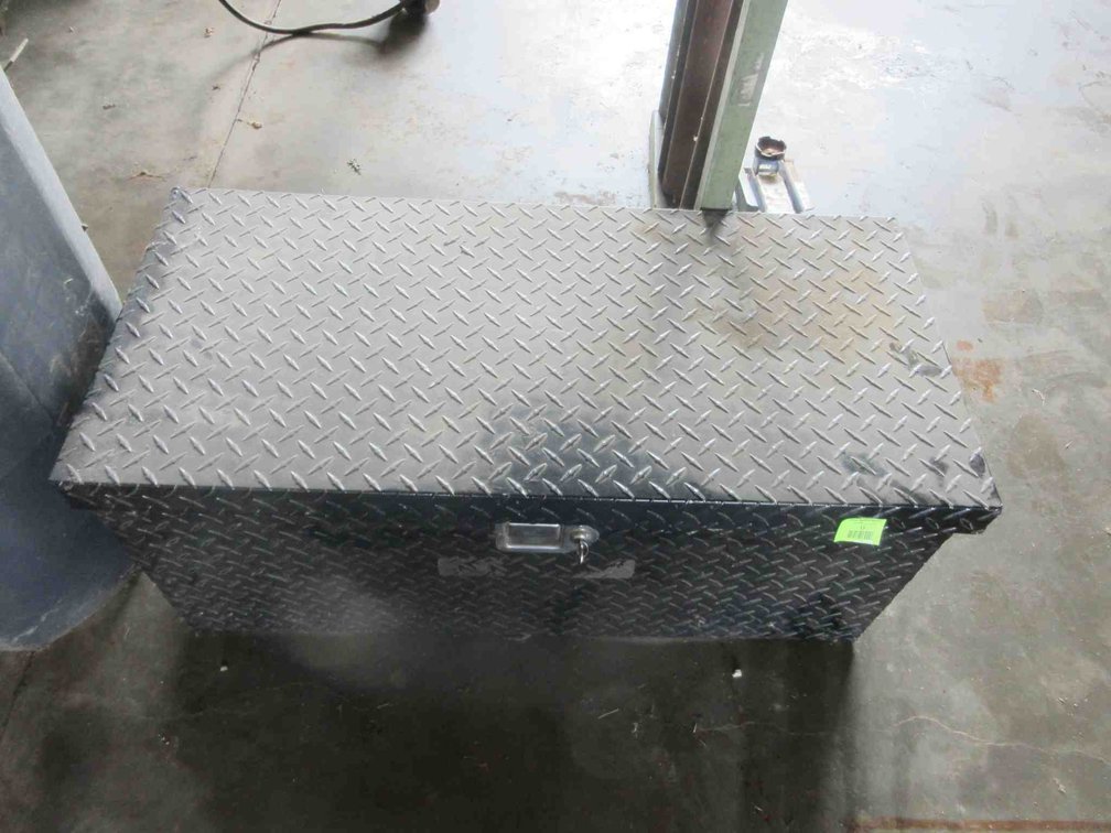 Diamond plate truck tool box