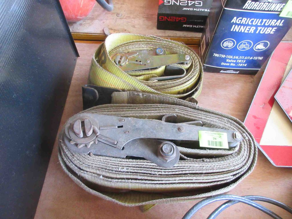 (2) Ratchet straps
