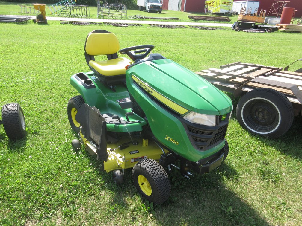 John Deere X350 mower