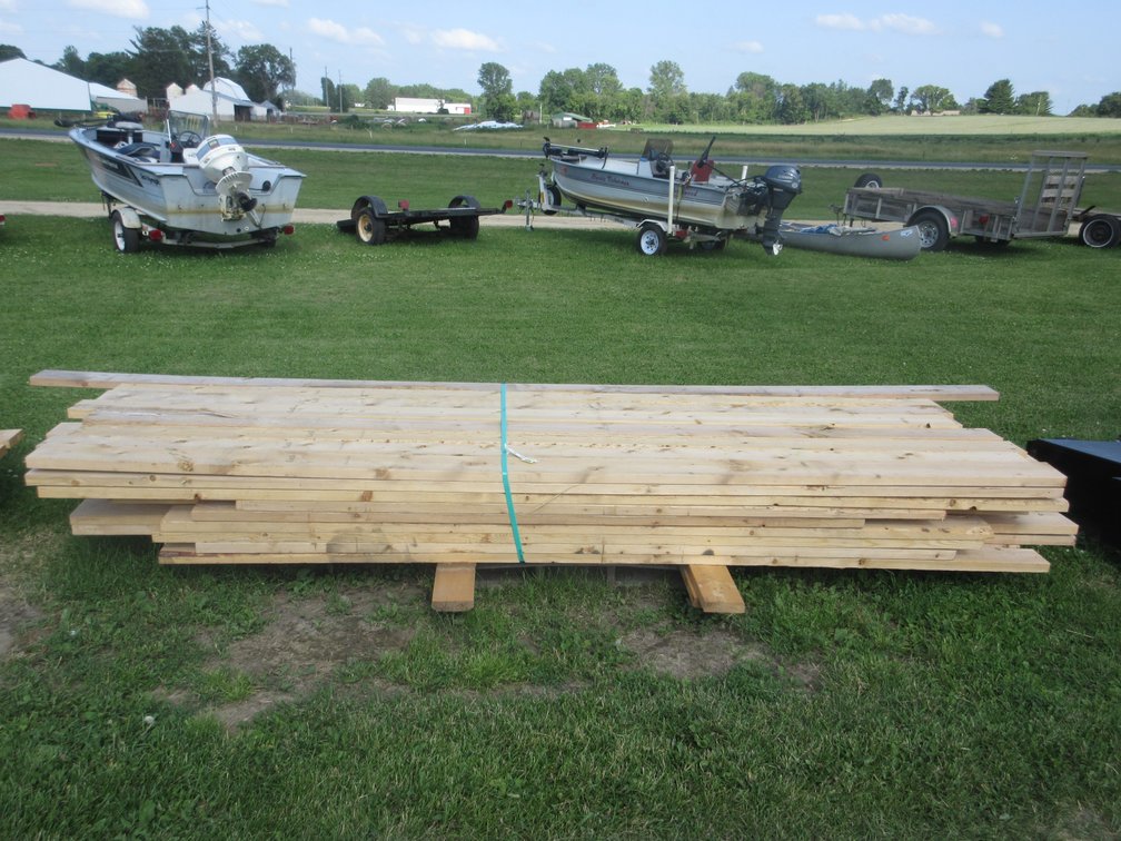 Group of lumber 5.5"W x 1.75"D up to 12'L