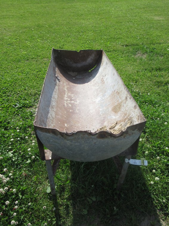 Homemade steel feed trough