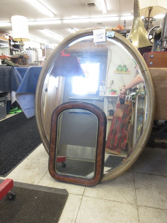(2) Antique mirrors