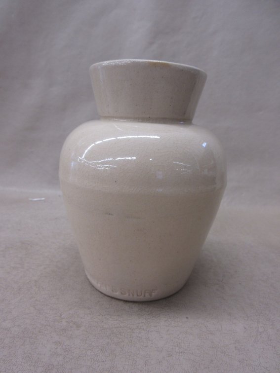 Weyman's stoneware snuff  jar
