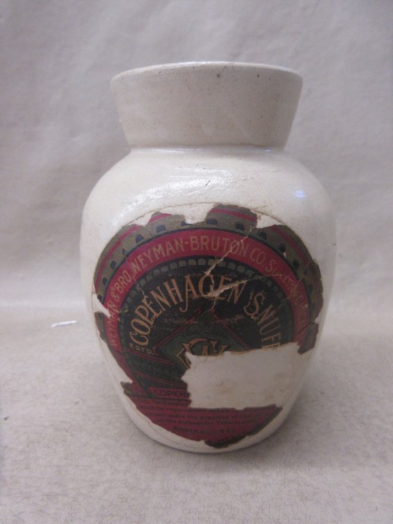 Weyman Copenhagen stoneware snuff jar