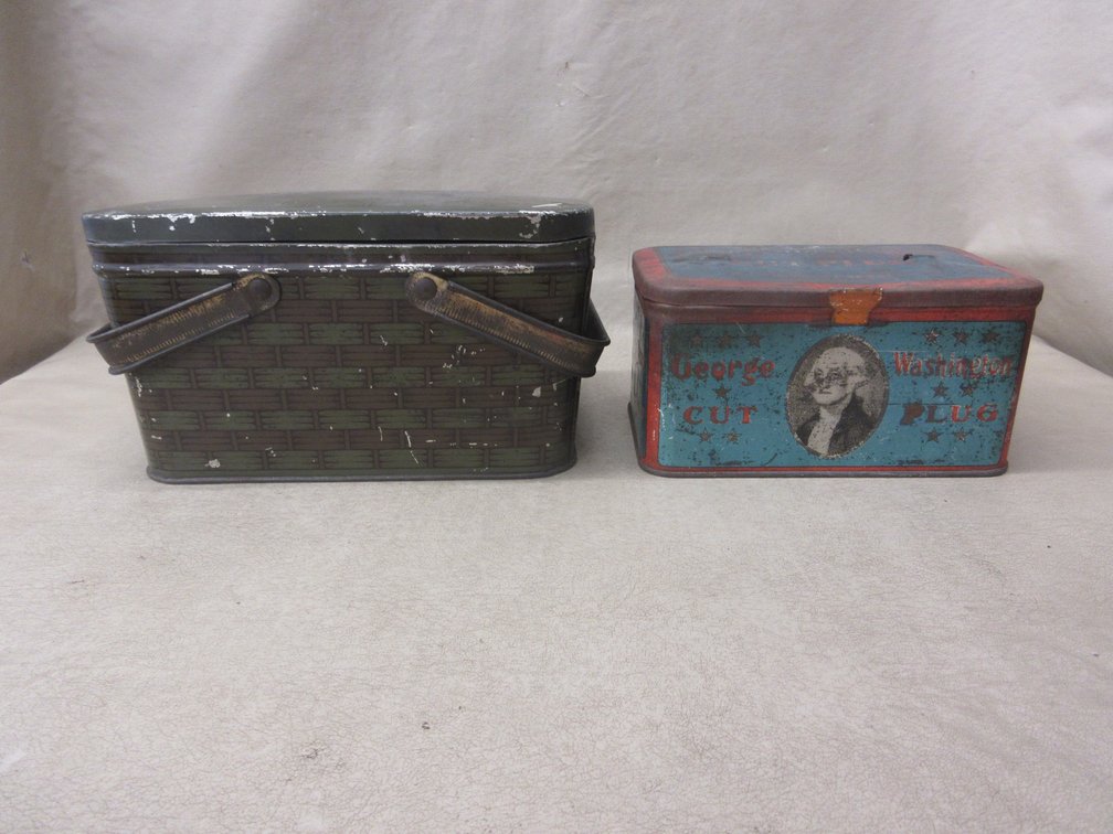 (2) Tin tobacco containers