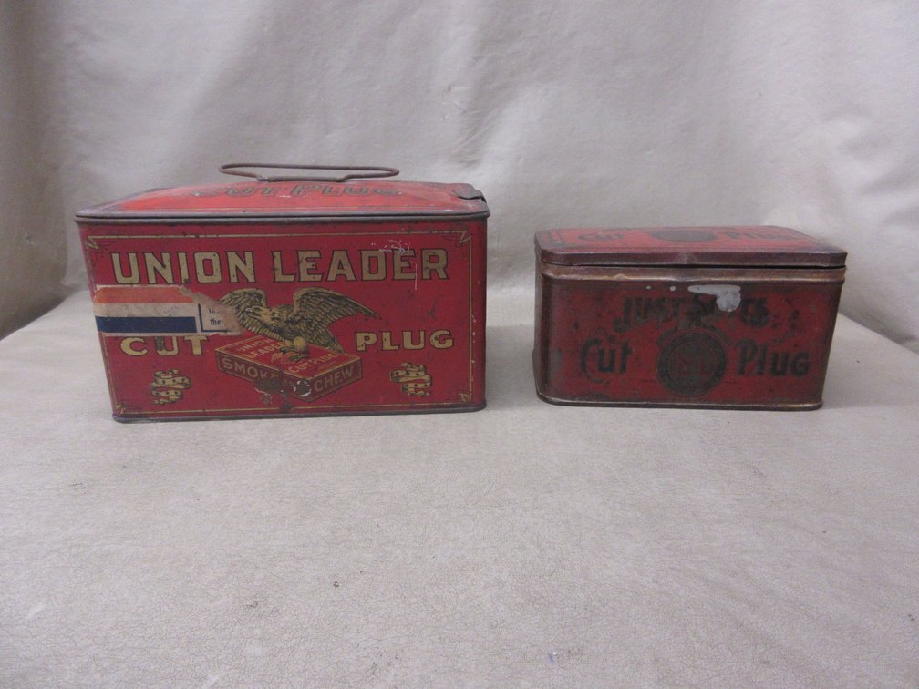 (2) Tobacco tins