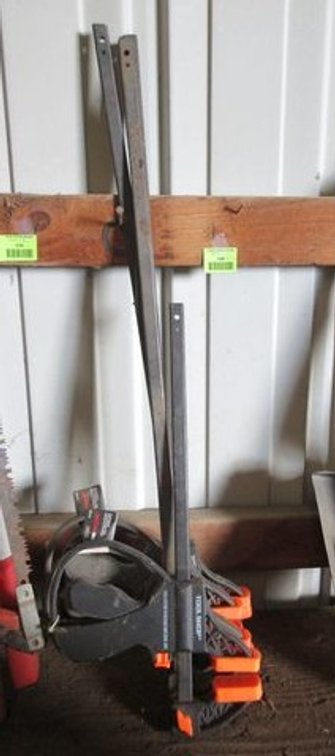 (4) Tool Shop bar clamps
