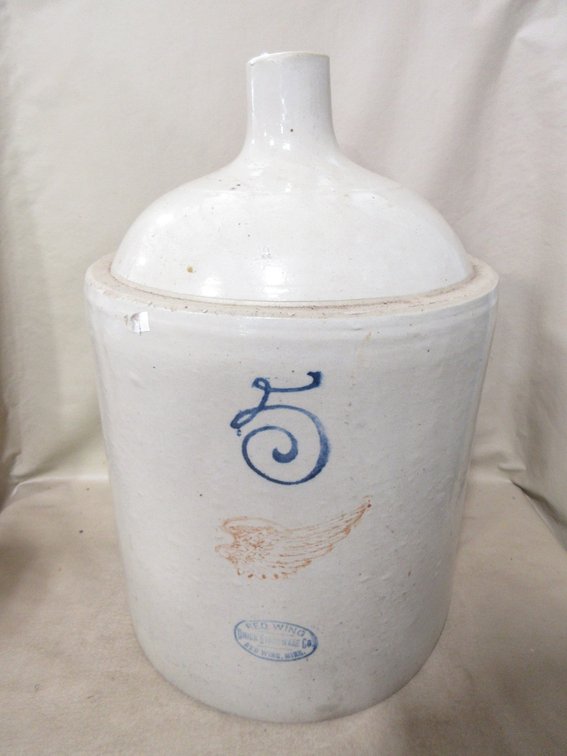 Red Wing Union Stoneware 5-gallon shoulder jug