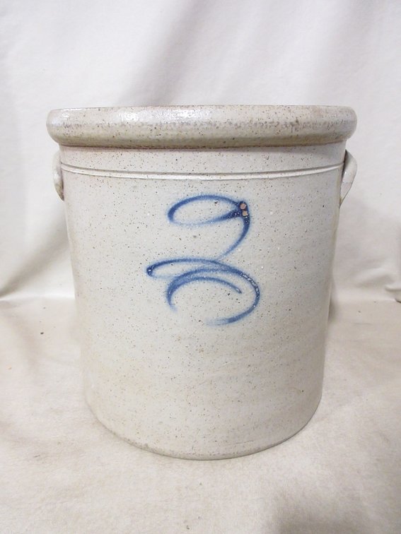 2-Gallon Salt-Glazed crock