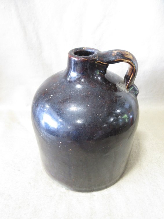 Minnesota Stoneware brown-glazed beehive jug