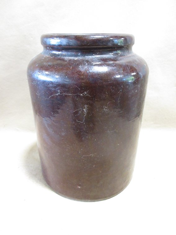 Minnesota Stoneware Albany slip canning jar