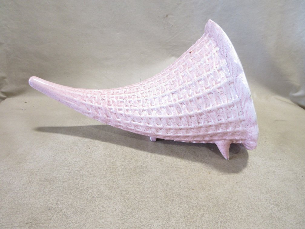 Red Wing Art Pottery pink Cornucopia planter