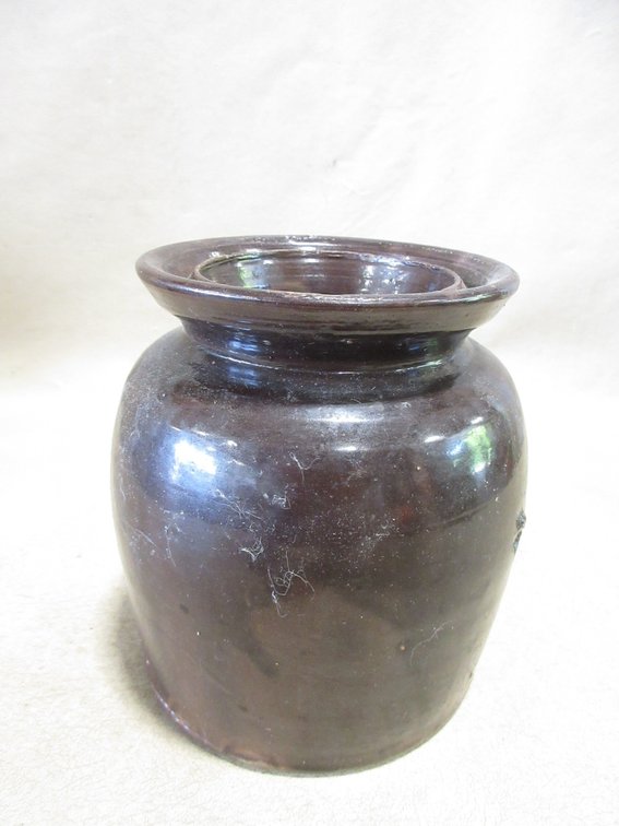 Albany slip pantry jar