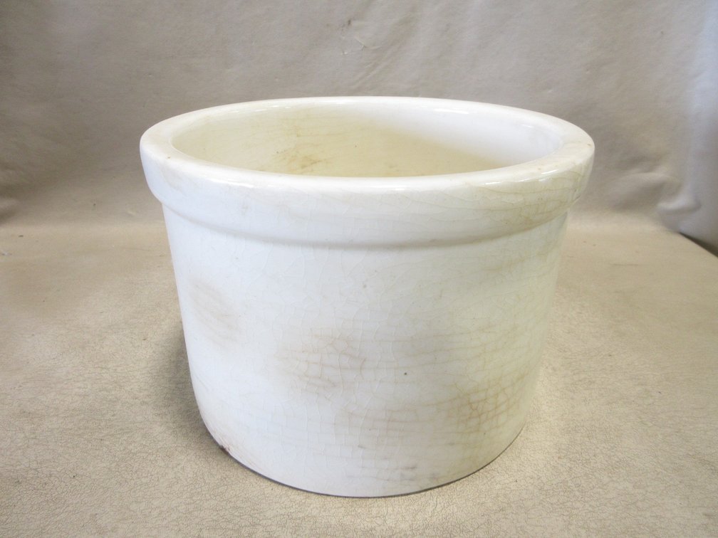 Light glazed crock unmarked