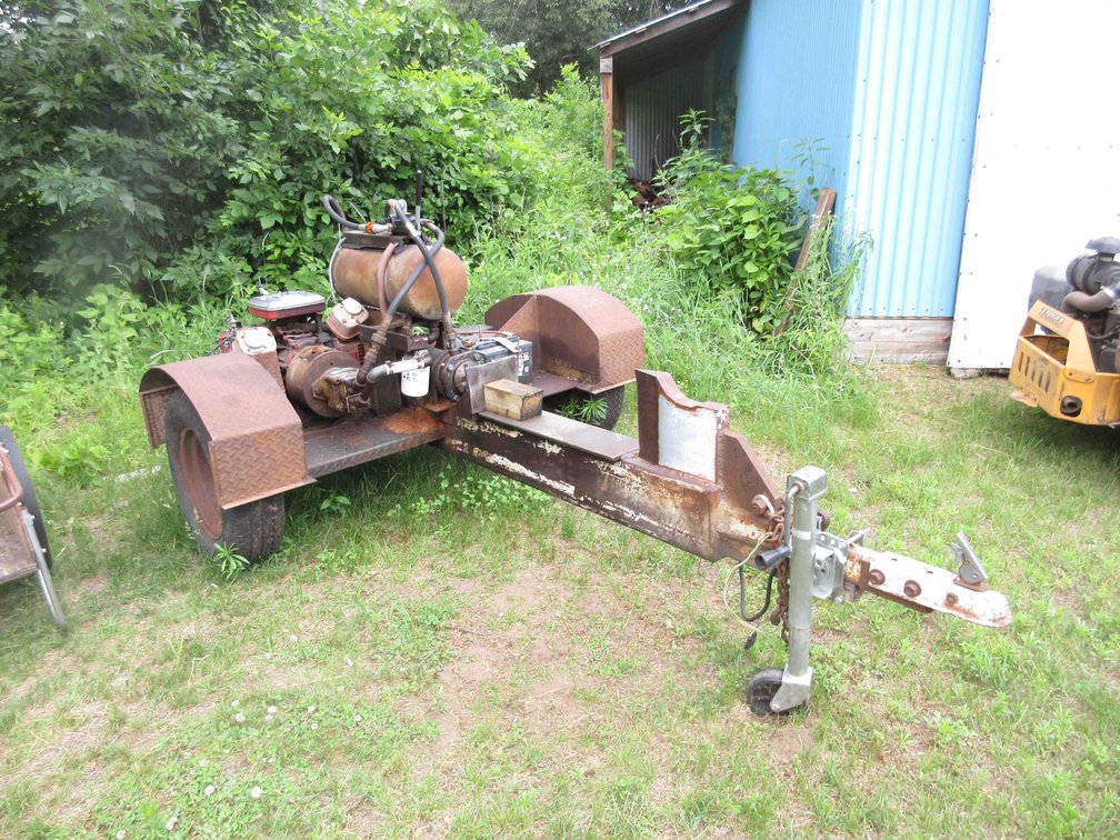 Heavy duty log splitter trailer