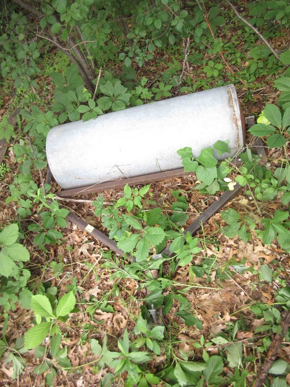 Cement filled lawn roller
