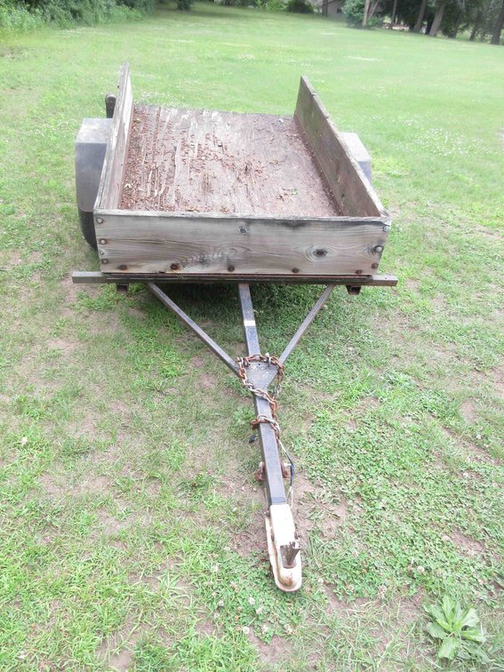 Homemade single axle trailer