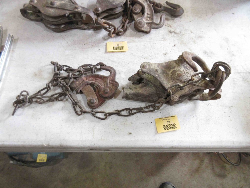 Steel fence stretcher pulley set