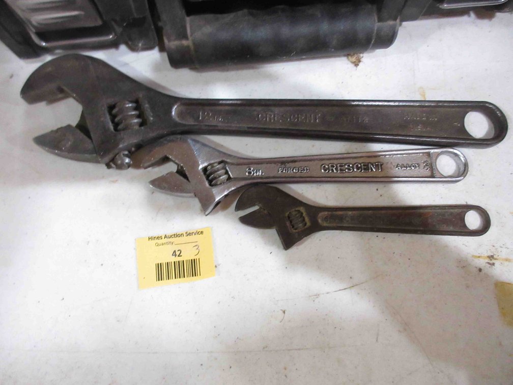 (3) Crescent adjustable wrenches