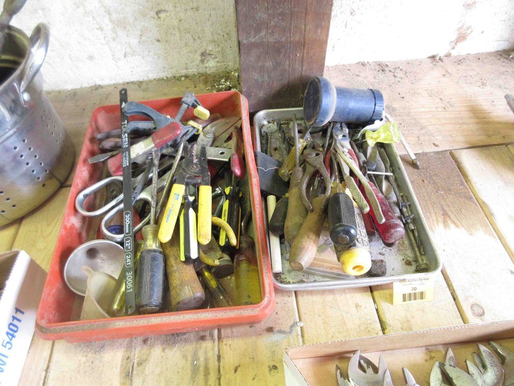 (2) Trays of tools