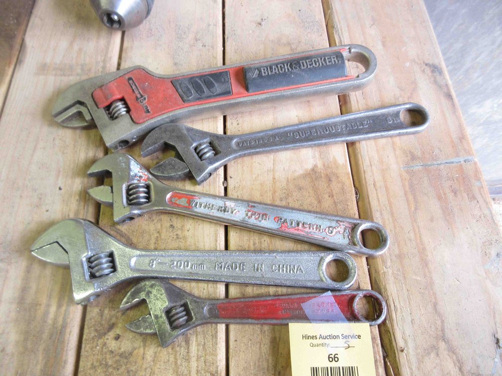 (5) Adjustable wrenches