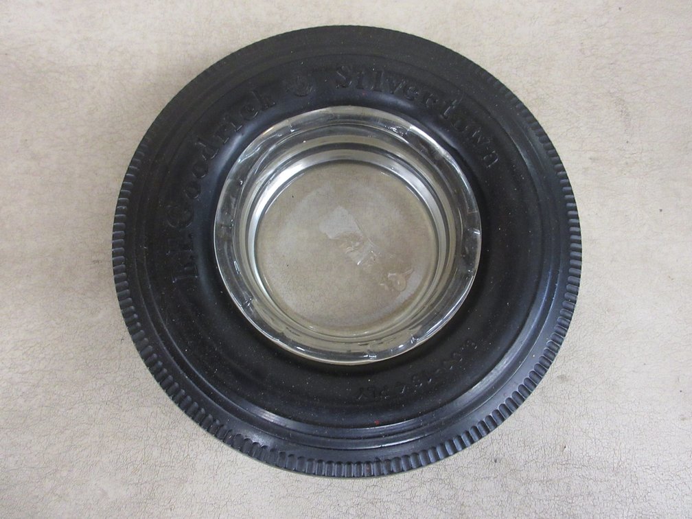 B. F. Goodrich Silvertown tire ashtray