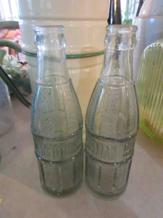 (2) J.M. Grantman of Red Wing bottles