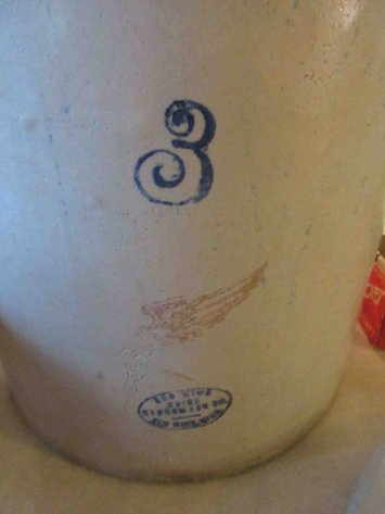 Image for Red Wing Union Stoneware 3-gallon crock and 2-gallon cover