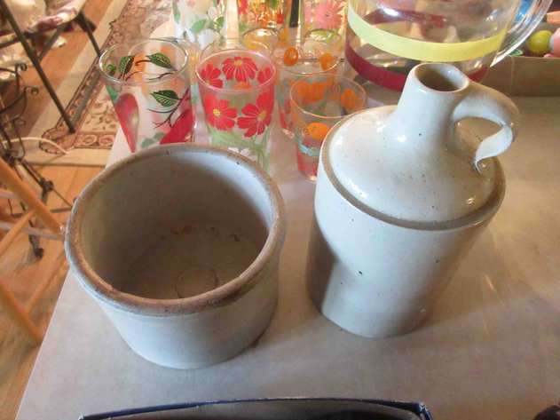 Image for (2) Small zinc stoneware pieces