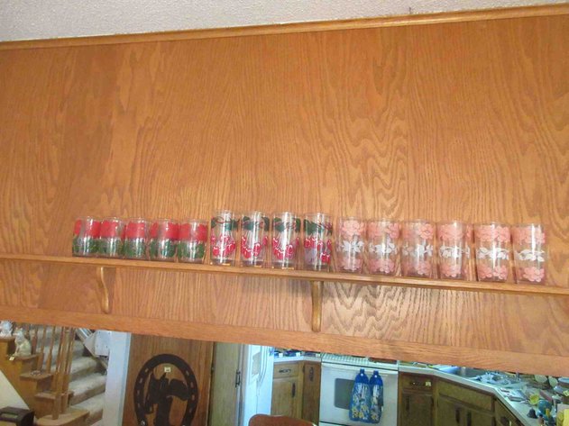 Image for Group of vintage juice glasses