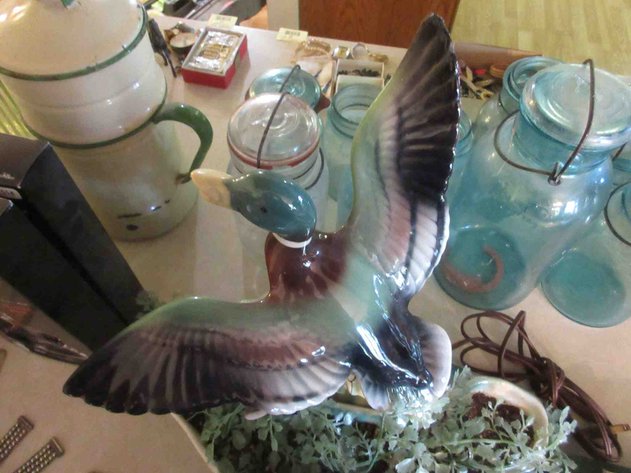 Image for Duck pottery TV lamp