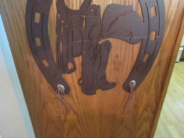 Image for Cut metal horseshoe wall art
