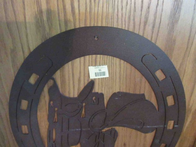 Image for Cut metal horseshoe wall art
