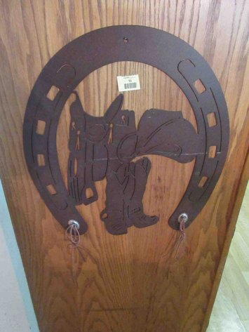 Image for Cut metal horseshoe wall art